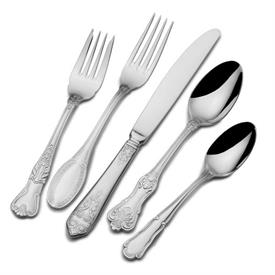 -77 PIECE SET 18/10 STAINLESS IN HOTEL LUX BY WALLACE. MSRP $465.00                                                                         