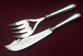 FISH SET 2 PIECE SIVLER PLATED MADE BY CHRISTOFLE OF PARIS FRANCE CONDITION IS A 6 OUT OF 10 - KNIFE 11" FORK 9.75"                         