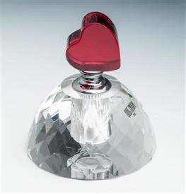 -RED HEART PERFUME BOTTLE  3.5" TALL BY 3.5" WIDE  RETAIL VALUE $45                                                                         