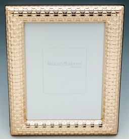 -4157 5X7" GOLD WATCHBAND FRAME. GOLD-PLATED. 9.2" TALL, 7.4" WIDE. BREAKAGE REPLACEMENT AVAILABLE.                                         