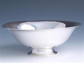 ,575C HAMMERED BOWL 4.20 TROY OUNCES  BY GEORG JENSEN STERLING SILVER 5" DIAMETER AT TOP 1.6" TALL                                          