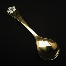 ,1971 ANNUAL SPOON. CHERRY BLOSSOM. GILT STERLING WITH ENAMEL. 1.57 TROY OUNCES.                                                            