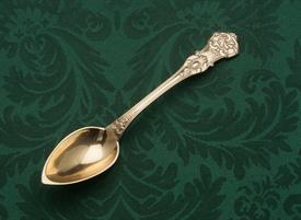 ,PARIS GILT 950 SILVER OVAL/DESSERT SPOONS 1.95 TROY OUNCES 7.5" LONG -VERY PRETTY AND ORNATE WORTHY OF THE PALACE OF VRSAILLES.UNKNOWN MAKE