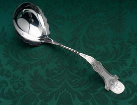 SMALL SOUP LADLE MADE OF 90% PURE COIN SILVER WEIGHS 3.30 TROY OUNCES 10.5" LONG - NICE PIECE                                               