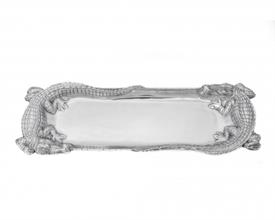 -FIGURAL OBLONG TRAY. 19" LONG, 6" WIDE, 1.5" TALL                                                                                          
