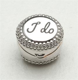 _,I DO RING BOX STERLING SILVER W/GOLD PLATE AND STONE CRYSTAL SWAROVSKI.                                                                   