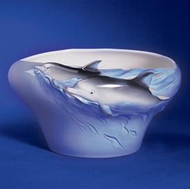 _,DOLPHIN BOWL/VASE. DESIGNED & SCULPTED BY MING LEI.                                                                                       