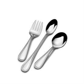 _:3-PIECE BEADED BABY FEEDING SET. 18/10 STAINLESS STEEL. MSRP $24.99                                                                       