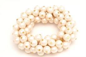_13169 PEARL NAPKIN RINGS 2" ROUND                                                                                                          