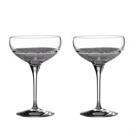 -SET OF 3 CIRCON LARGE COUPE GLASSES. 10.6 OZ. CAPACITY                                                                                     