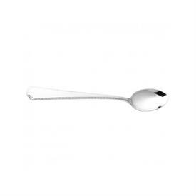 -VIRGINIA STERLING FEEDING SPOON 5.5"IN LENGTH WITH PLAIN CENTER WITH SMALL BRAID WORK ON EDGE.                                             