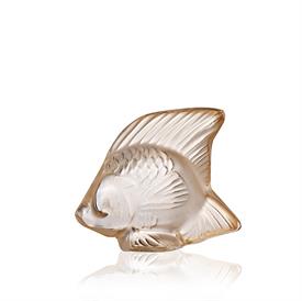 -,FISH, GOLD LUSTER, LUSTRE D'OR. 1.77" HIGH, 2.09" LONG, 1.14" WIDE.                                                                       