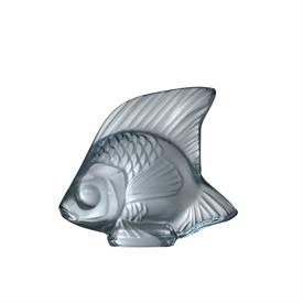 -,FISH, PERSEPOLIS BLUE. H 1.77", L 2.09", W .83". DESIGNED BY RENE LALIQUE IN 1913                                                         