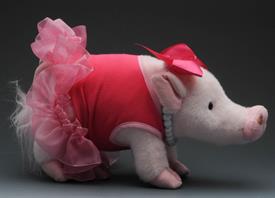 -PRISSY PIG PINK W/TULLE TUTU.                                                                                                              