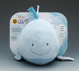 -SLEEPY SEAS WHALE. PLAYS SOUNDS AND LIGHTS FOR 54 MINUTES TO HELP BABY RELAX.                                                              