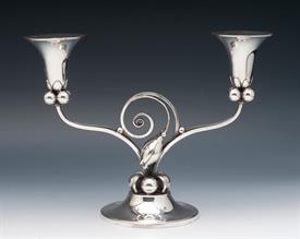 ,02 LIGHT CANDELABRUM STERLING SILVER DESIGNED BY LA PAGLIA MADE BY INTERNATIONAL 18.20 TROY OUNCES 7.75" TALL 10" SPAN NICE CONDITION      
