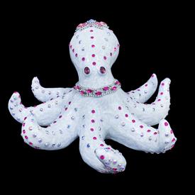 -,PINK 'OCTAVIA - PRINCESS OF THE SEA' OCTOPUS FIGURE. 11.5" LONG, 10.5" WIDE, 5.5" TALL. LIMITED EDITION OF 30. SIGNED & NUMBERED          