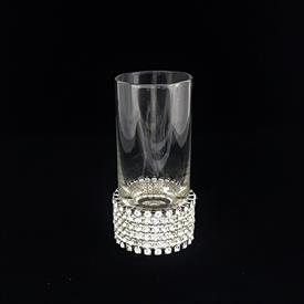 -CLEAR CRYSTAL BASE SHOT GLASS. 4" TALL. HANDWASH ONLY.                                                                                     