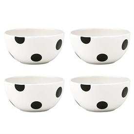 -SET OF 4 ALL PURPOSE/SOUP/CEREAL BOWLS. MICROWAVE & DISHWASHER SAFE STONEWARE. 6" WIDE. BREAKAGE REPLACEMENT AVAILABLE.                    