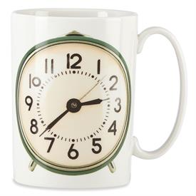 _,HAPPY ALARM CLOCK MUG. HOLDS 12OZ. MICROWAVE & DISHWASHER SAFE. CRAFTED OF PORCELAIN.                                                     