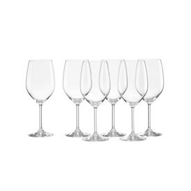 -SET OF 6 CLASSIC WHITE WINE GLASSES. 21 OZ. CAPACITY. MSRP $72.00                                                                          
