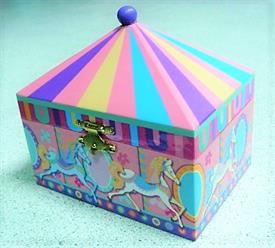 _,CAROUSEL MUSIC BOX WITH HORSE INSIDE                                                                                                      