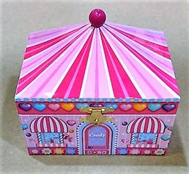 _,CANDY SHOP MUSIC BOX WITH DANCER INSIDE                                                                                                   