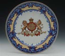 ROYAL DOULTON PROVENCE COAT OF ARMS PLATE WITH ROYAL CREST OF UK 9 5/8"D                                                                    
