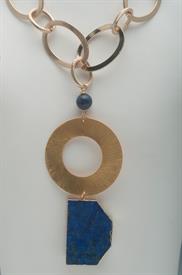 _LAPIS AND GOLD-PLATED. 21" TOTAL LENGTH                                                                                                    