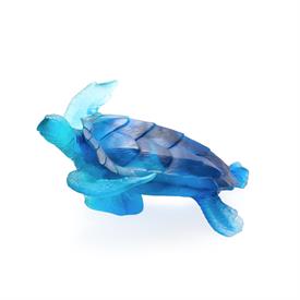 -,LARGE BLUE SEA TURTLE FROM THE 'CORAL SEAS' COLLECTION. 5.1" TALL, 9.8" LONG, 7.5" WIDE                                                   