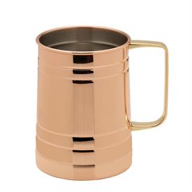 _,BARREL SHAPED COPPER PLATED MUG                                                                                                           