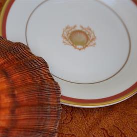 ,MOTIF COLLECTION SHELL SALAD PLATE. 8.4" WIDE                                                                                              