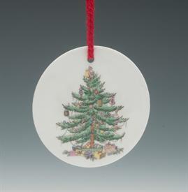 ROUND TREE WITH HOLLY ORNAMENT 2.25"                                                                                                        