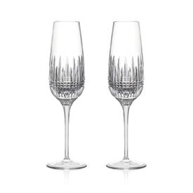 -PAIR OF LARGE CHAMPAGNE FLUTES. 10.5 OZ. CAPACITY                                                                                          