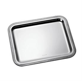 -SMALL RECTANGULAR TRAY. SILVER PLATED. 7.8" LONG                                                                                           