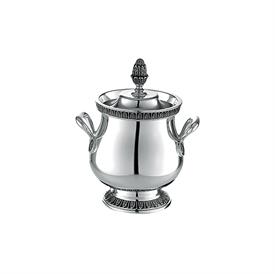 -SUGAR BOWL WITH LID. SILVER PLATED. .35 LITER CAPACITY.                                                                                    