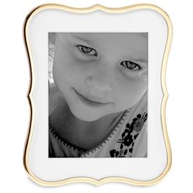 -GOLD 8X10" FRAME. 13.75" TALL, 11" WIDE. GOLDPLATED ZINC ALLOY. BREAKAGE REPLACEMENT AVAILABLE.                                            