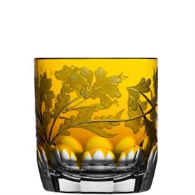 -AMBER DOUBLE OLD FASHIONED GLASS                                                                                                           