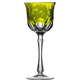 -YELLOW GREEN WINE GLASS                                                                                                                    