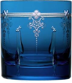-SKY BLUE DOUBLE OLD FASHIONED GLASS                                                                                                        
