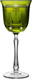 -YELLOW GREEN WINE GLASS                                                                                                                    