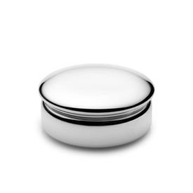 -701 DOME TOP ROUND JEWELRY BOX. 3" WIDE, 1.75" TALL. PEWTER. MSRP $150.00                                                                  