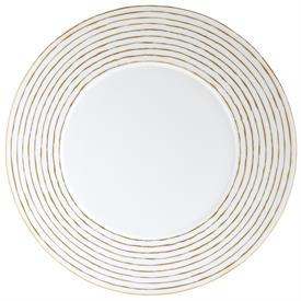 -GOLD DINNER PLATE. 10.6" WIDE.                                                                                                             
