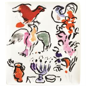 -RECTANGULAR TRAY, 'ASHER'. 10.4" LONG, 9.3" WIDE. FEATURING THE ART OF MARC CHAGALL                                                        