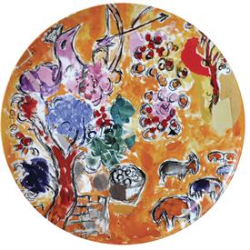 -SEDER PLATE & SET OF 6 DISHES. FEATURING THE ART OF MARC CHAGALL                                                                           