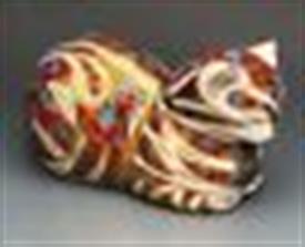 ,CONTENTED CAT PAPERWEIGHT. 2.25" TALL & 4.25" LONG                                                                                         