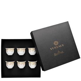 -SET OF 6 SMALL CUPS, NO HANDLES                                                                                                            
