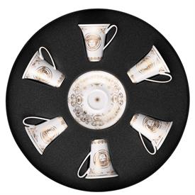 -SET OF 6 AD CUPS & SAUCERS                                                                                                                 