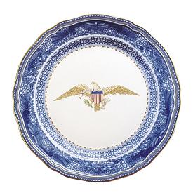 -DIPLOMATIC EAGLE PLATE. 9.25" WIDE                                                                                                         