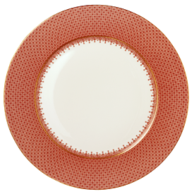 -RED SERVICE PLATE, 12"                                                                                                                     